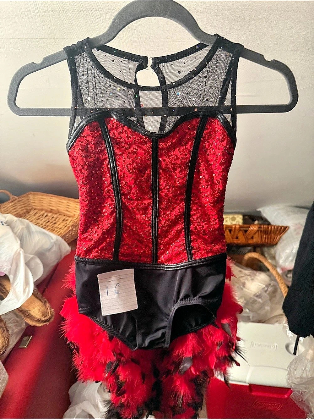Weissman Red & Black Theater Costume 1C Like New